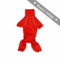 Impermeable 4 patas cuello alto rojo