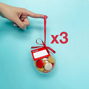 Combo: 3 bolas galletas navidad para perros