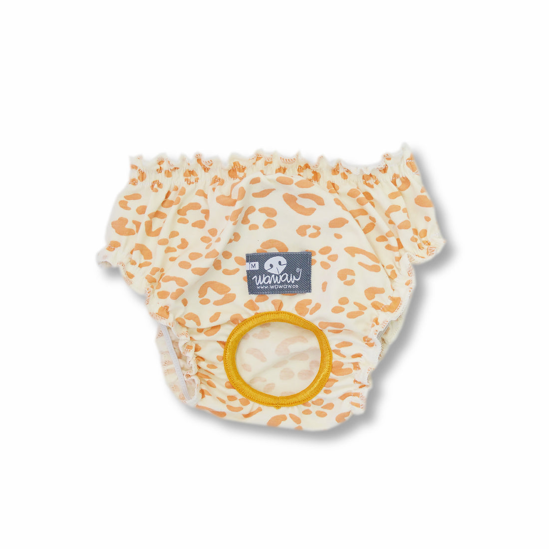 Calzones marfil animal print salmón Wawaw para mascotas perros y gatos.