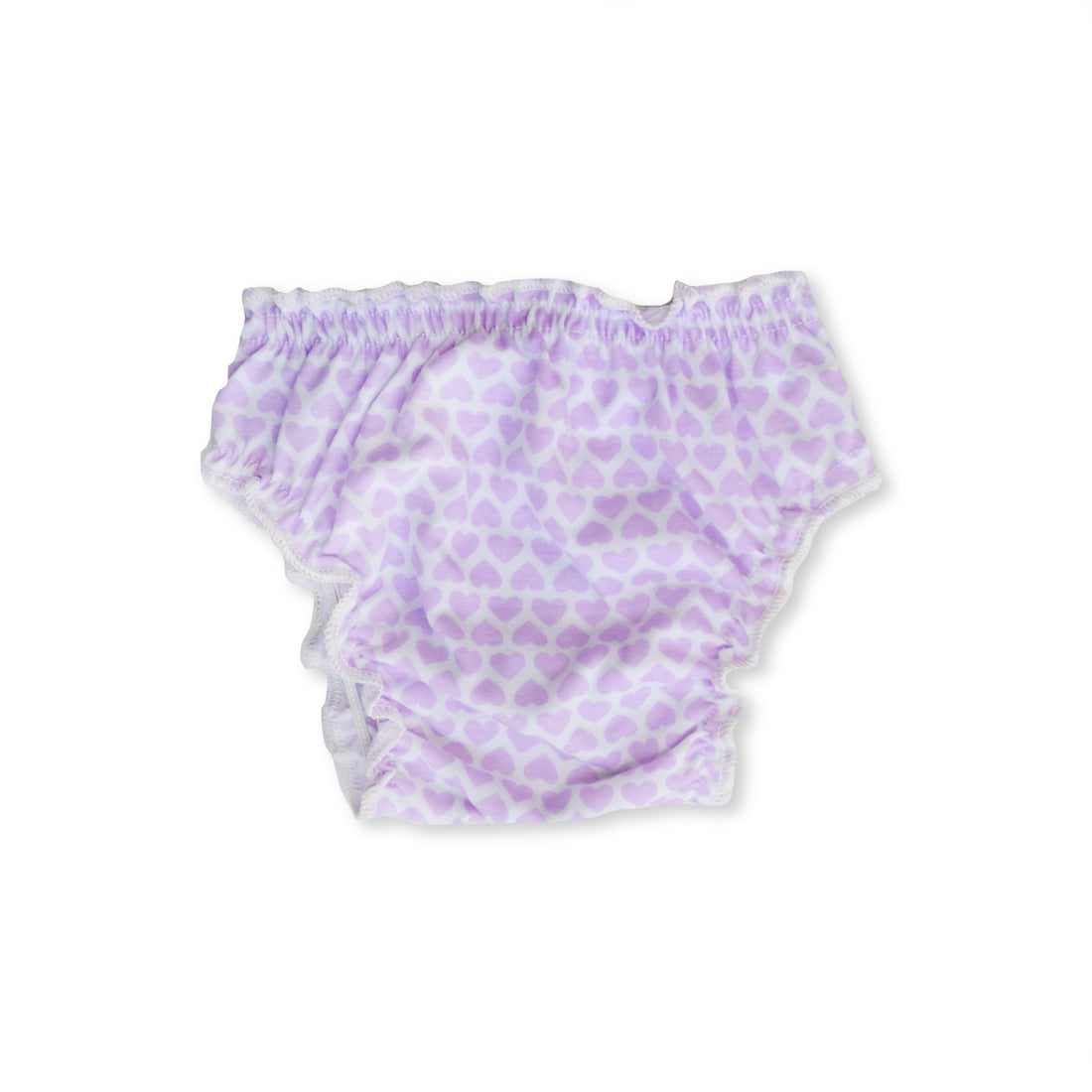 Calzones blanco corazones lila