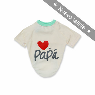 Camiseta marfil Papá