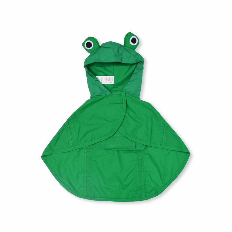Capa impermeable rana Wawaw para mascotas perros y gatos.
