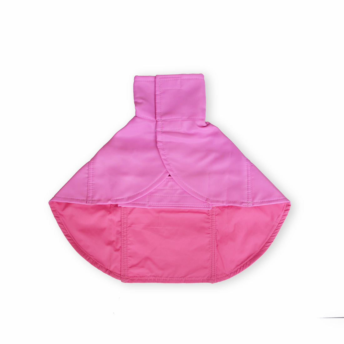 Capa impermeable magenta cuello alto Wawaw para mascotas perros y gatos.