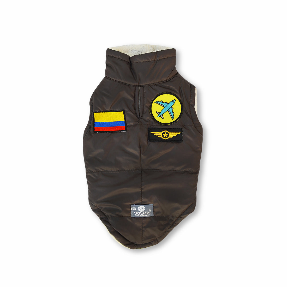 Chaleco aviador Halloween Wawaw para mascotas perros y gatos.