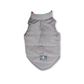 Chaleco gris reflectivo de frío y lluvia con borde reflectivo para mascotas perros y gatos de cualquier raza y tamaño.