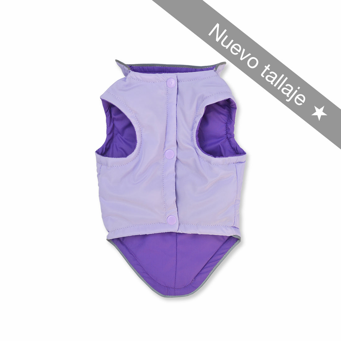 Chaleco lifesaver lila y morado Wawaw para mascotas perros y gatos.