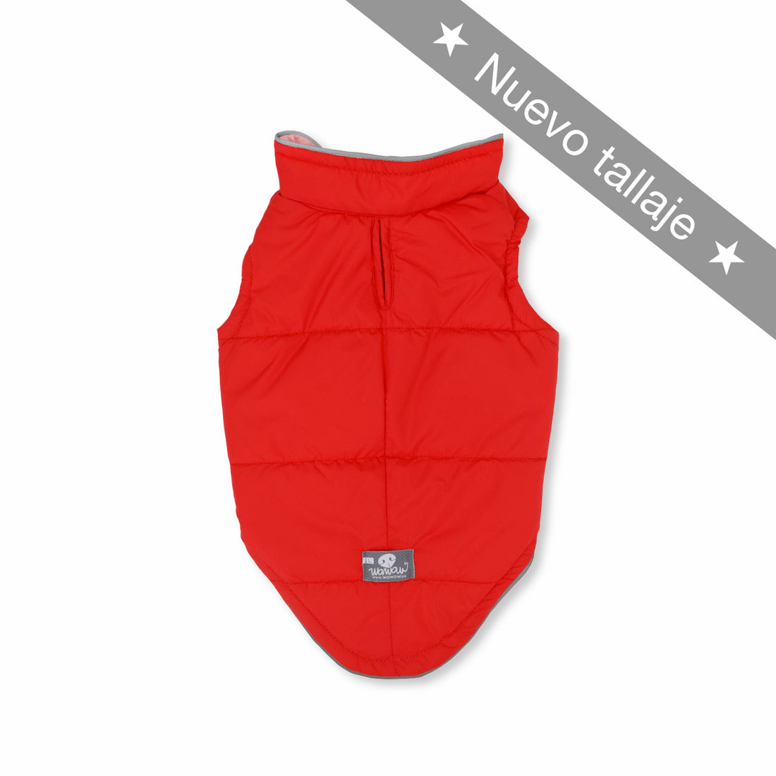 Chaleco lifesaver rojo y rosado reflectivo Wawaw para mascotas perros y gatos.