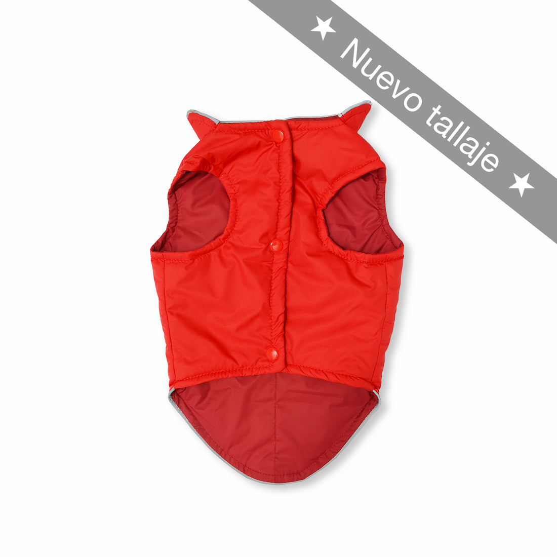 Chaleco lifesaver rojo y vinotitno reflectivo Wawaw para mascotas perros y gatos.