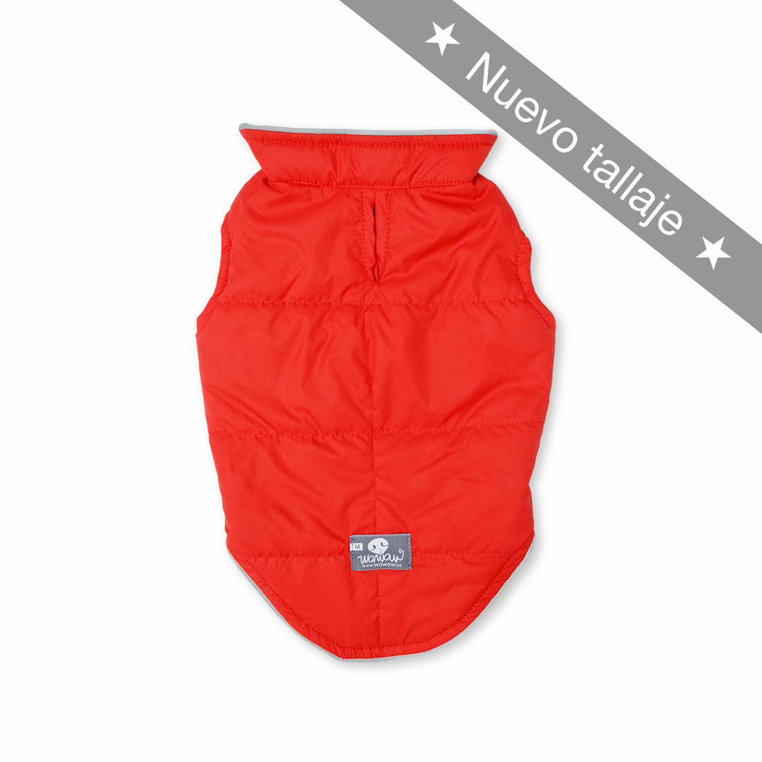 Chaleco lifesaver rojo y vinotitno reflectivo Wawaw para mascotas perros y gatos.