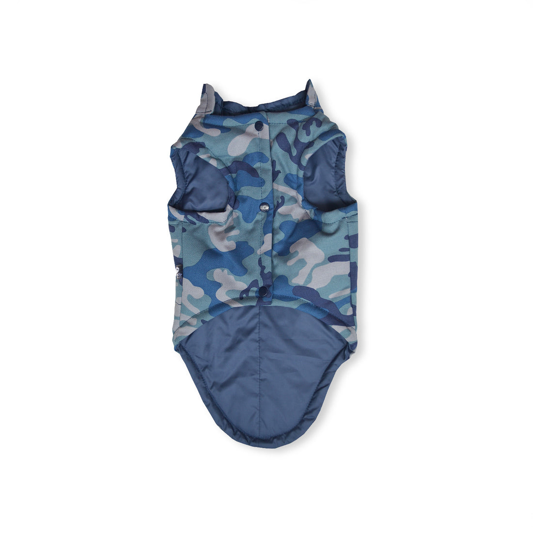 🌭 Chaleco dril camuflado azules para larguitos