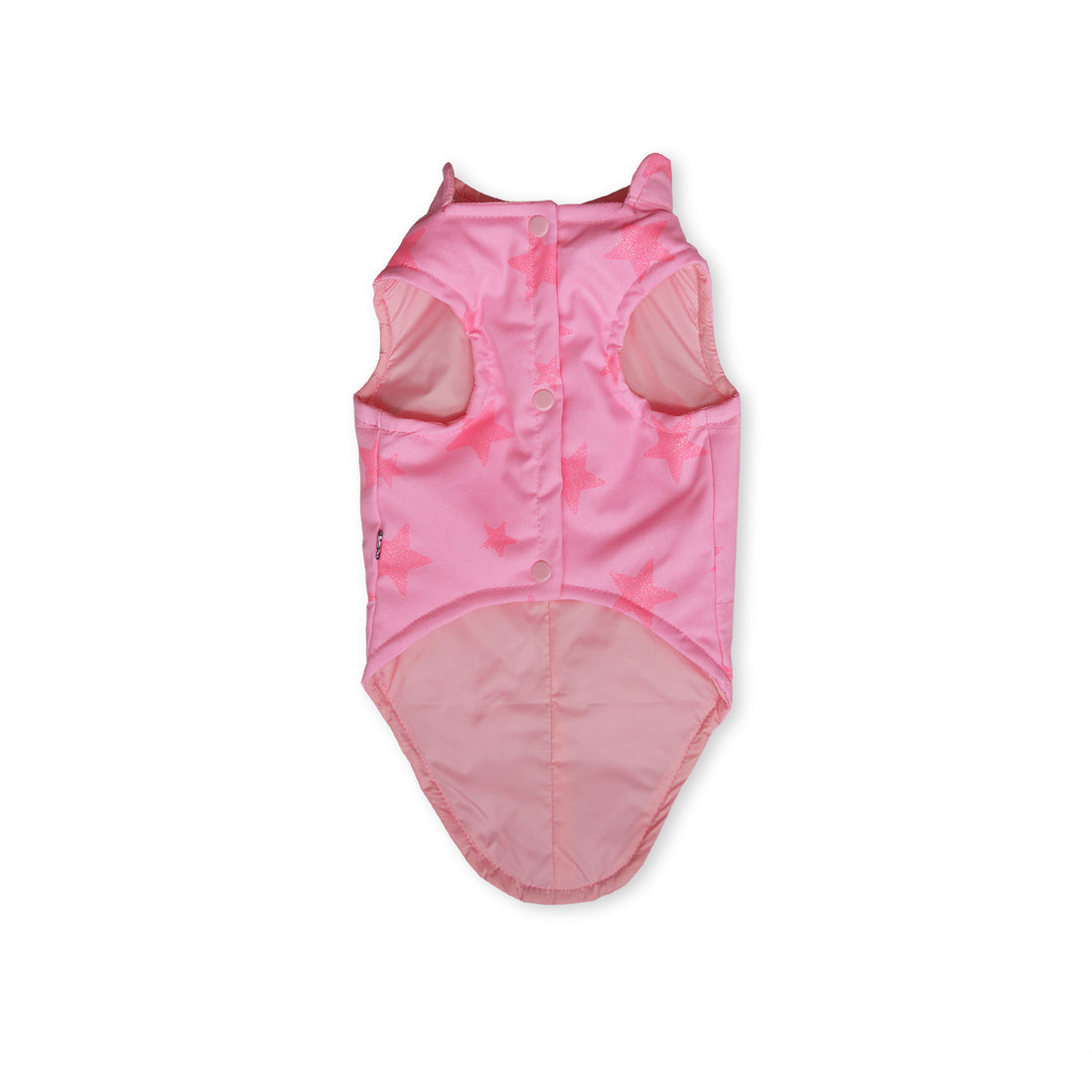 🌭 Chaleco dril fucsia neón estrellas brillantes para larguitos