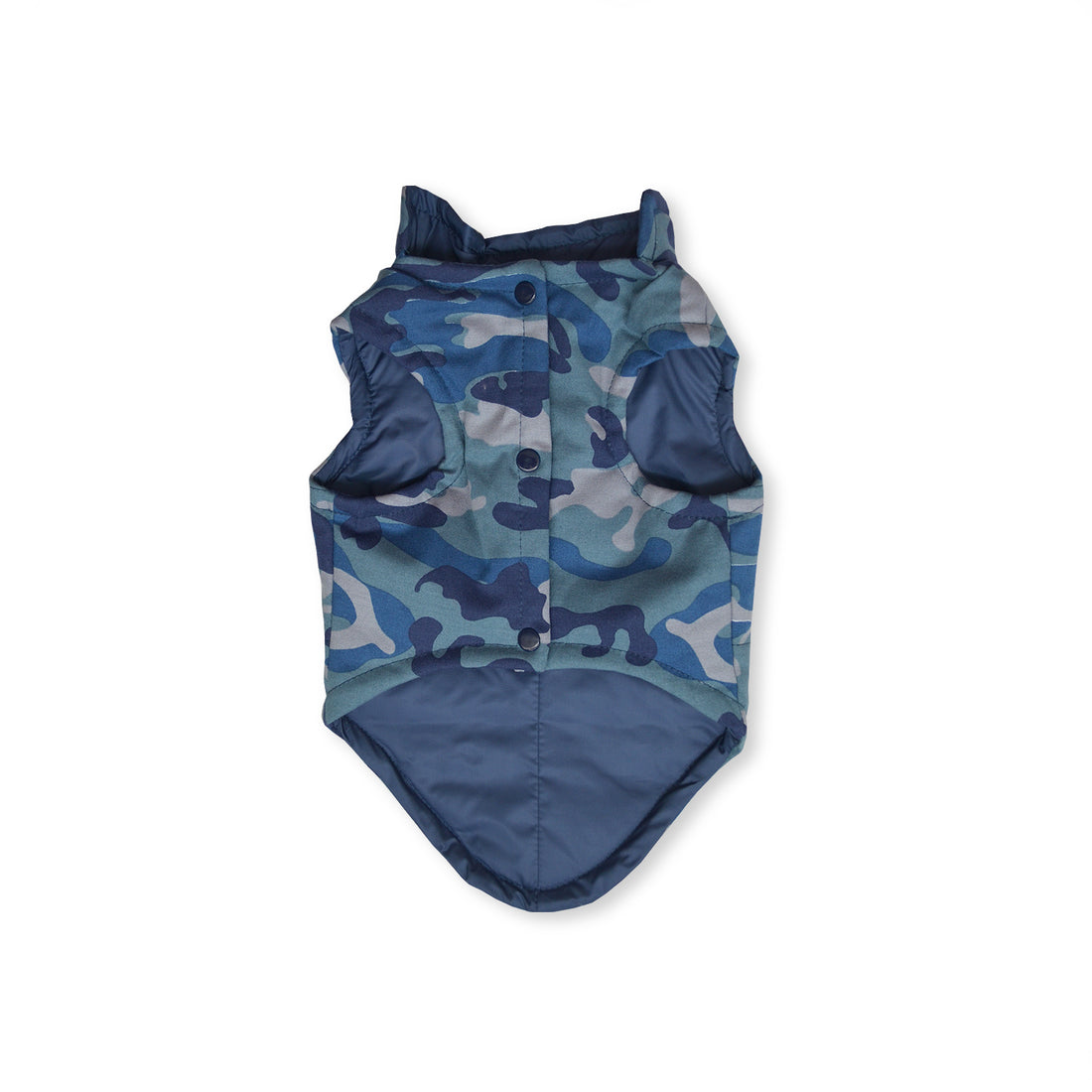 Chaleco dril camuflado azules