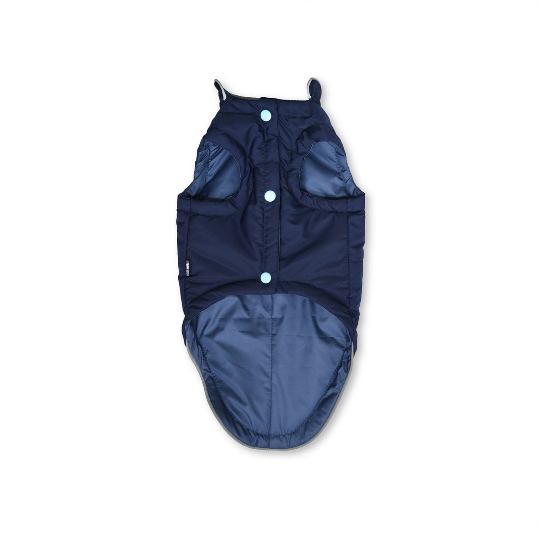 🌭 Chaleco lifesaver azul oscuro forro celeste para larguitos