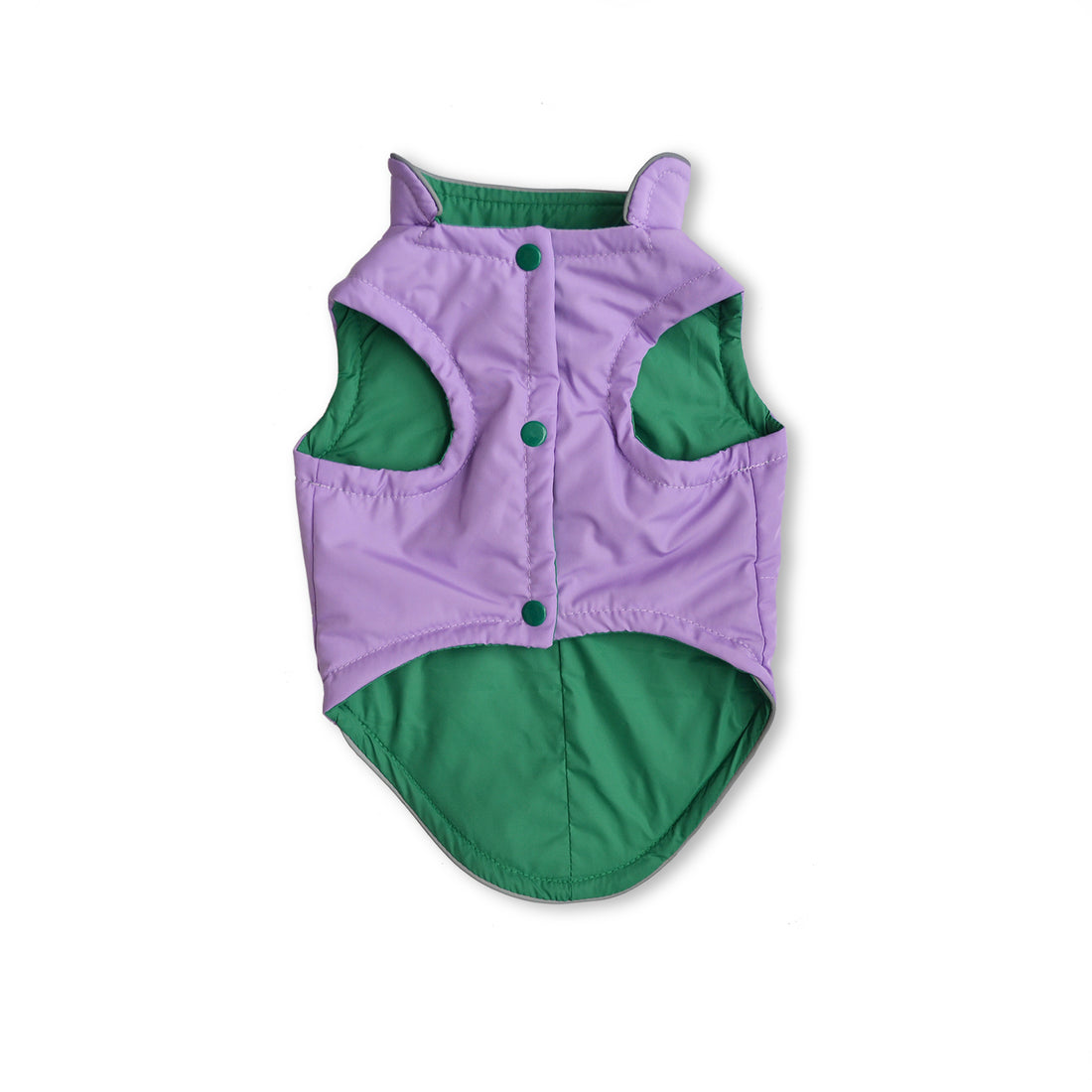 Chaleco lifesaver lila forro verde