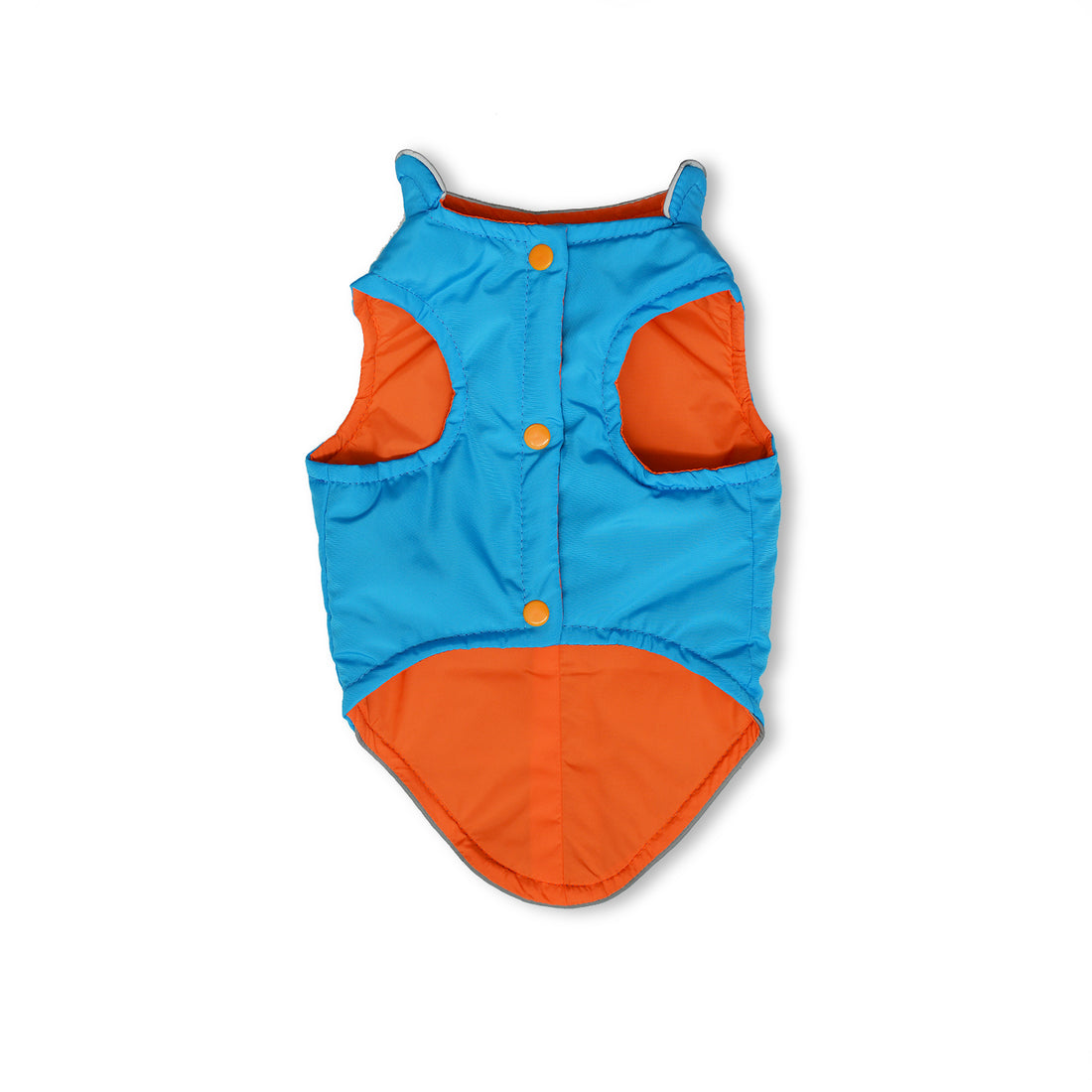 Chaleco turquesa reflectivo forro naranja