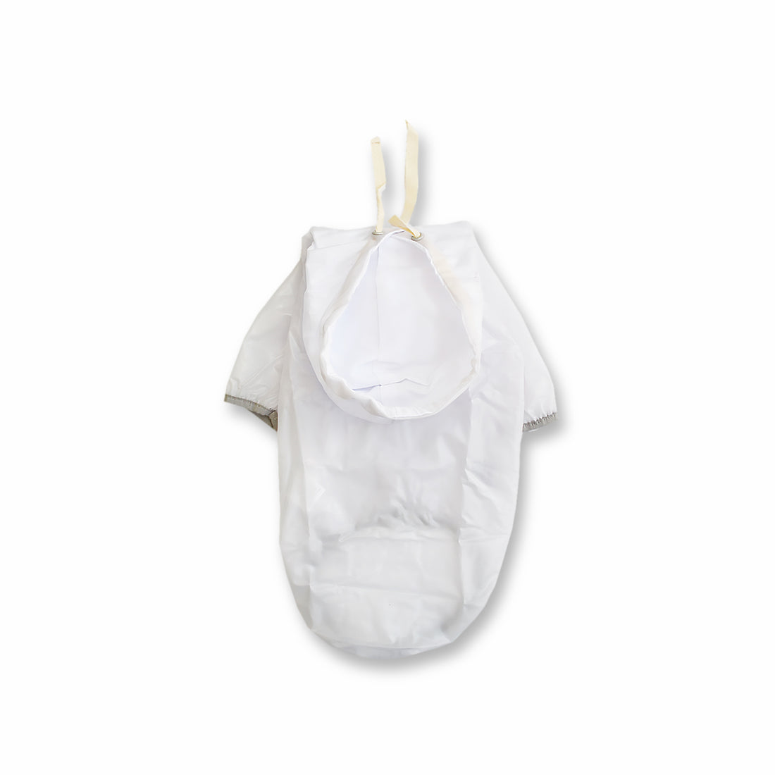 Chaqueta cortavientos transparente blanco