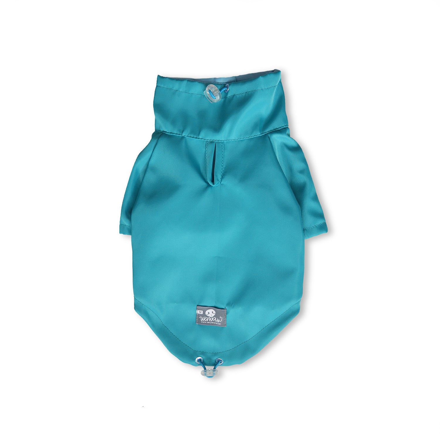 Chaqueta cortavientos lona turquesa forro menta