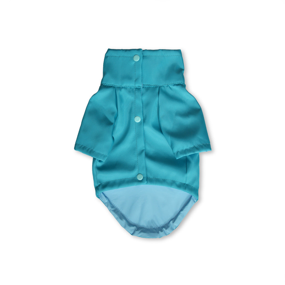 Chaqueta cortavientos lona turquesa forro menta