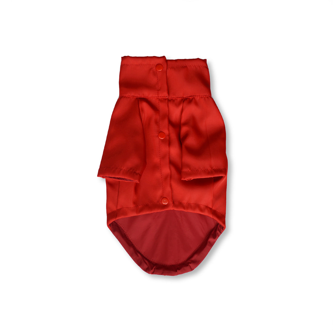 Chaqueta cortavientos lona roja forro rojo