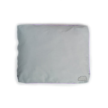 Colchoneta  gris embone lila