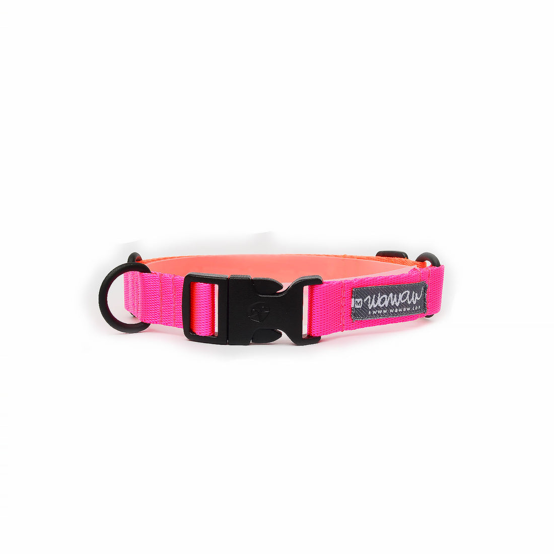 Collar fucsia naranja