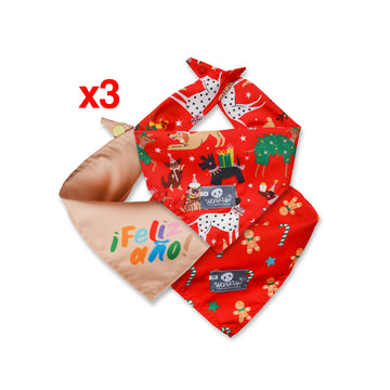 Combo 3 pañoletas Navidad