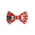 Corbatín cuadros rojo y blanco Wawaw para mascotas perros y gatos.