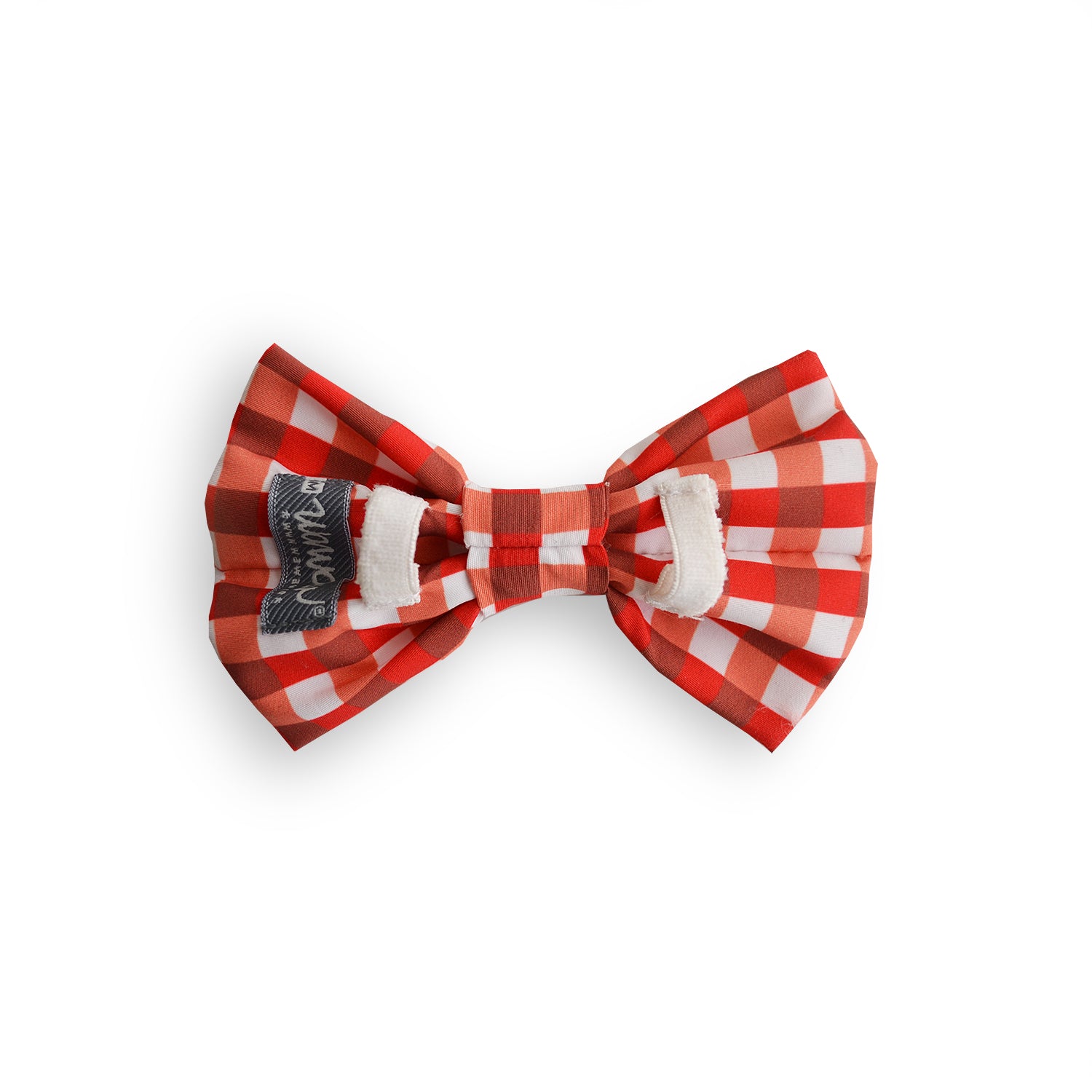 Corbatín cuadros rojo y blanco Wawaw para mascotas perros y gatos.