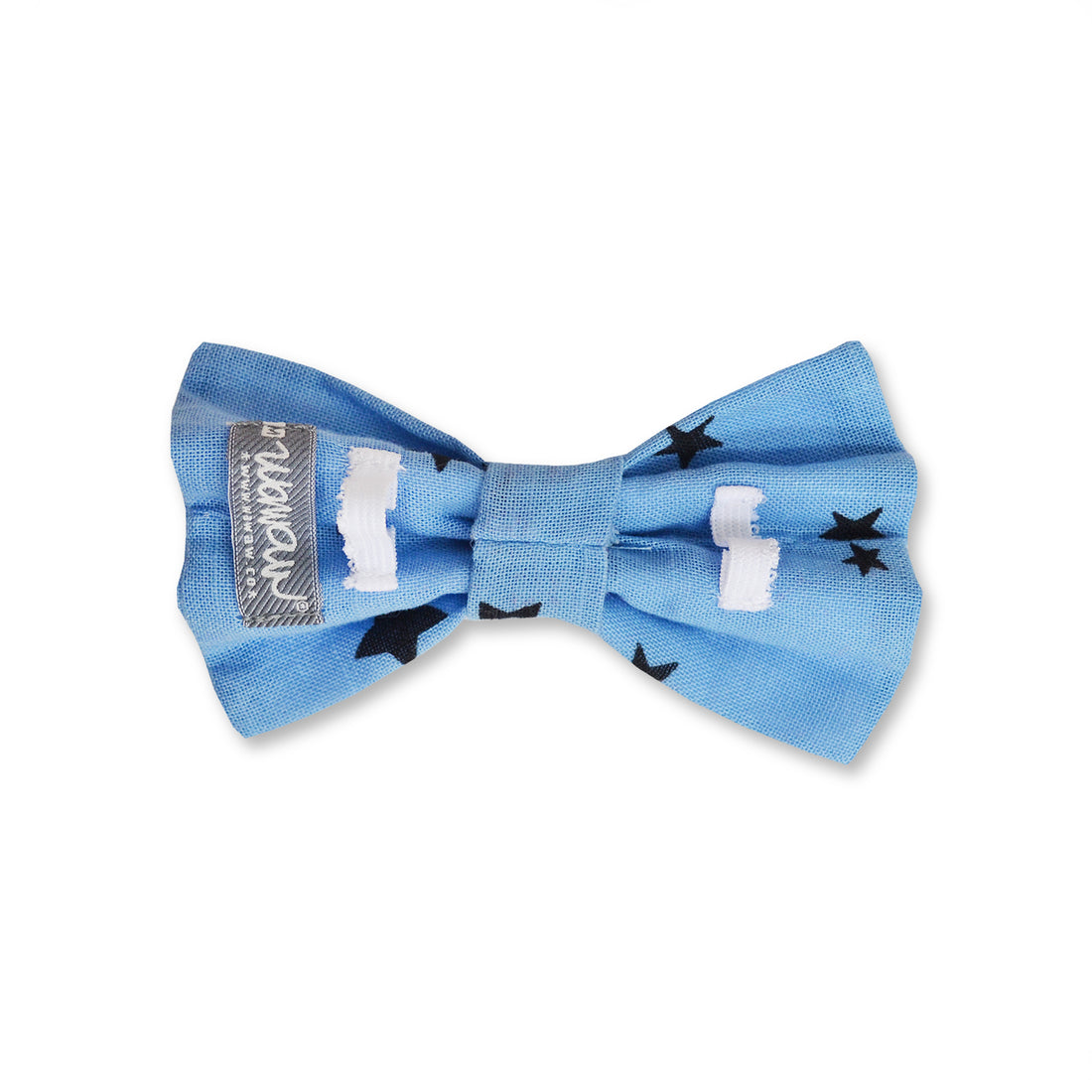 Corbatín celeste estrellas azules