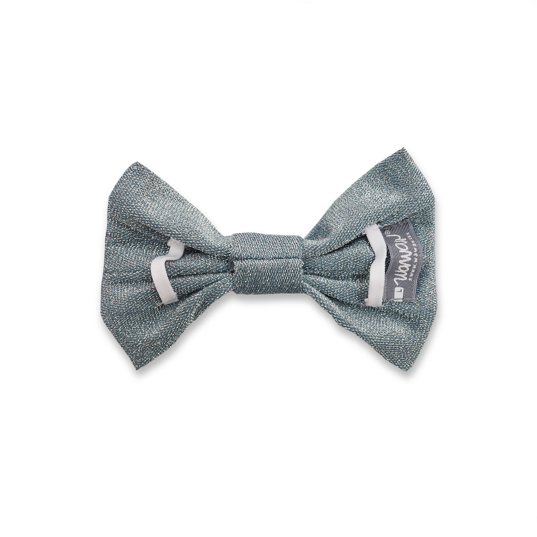 Corbatín celeste brillante navidad