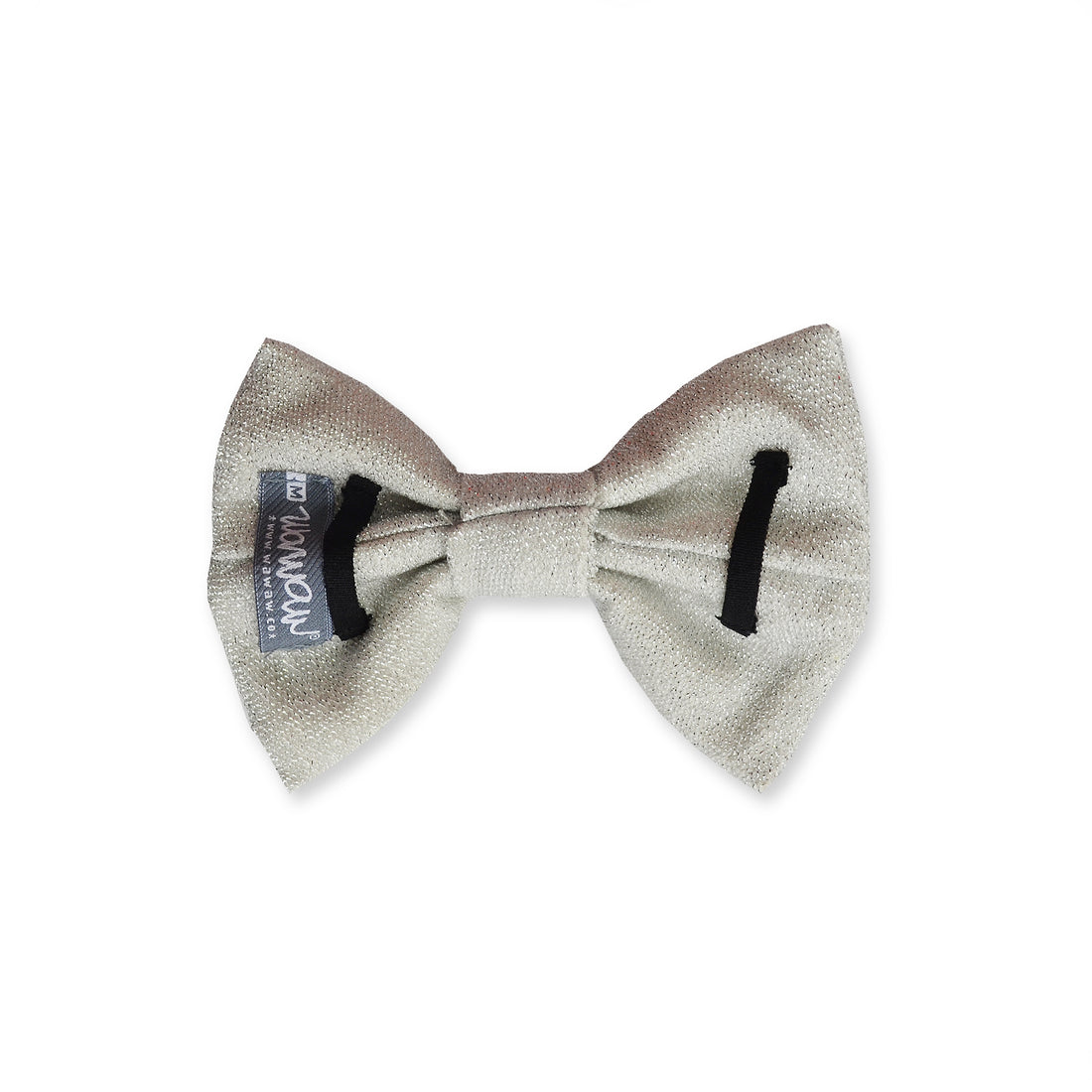 Corbatín gris brillante navidad