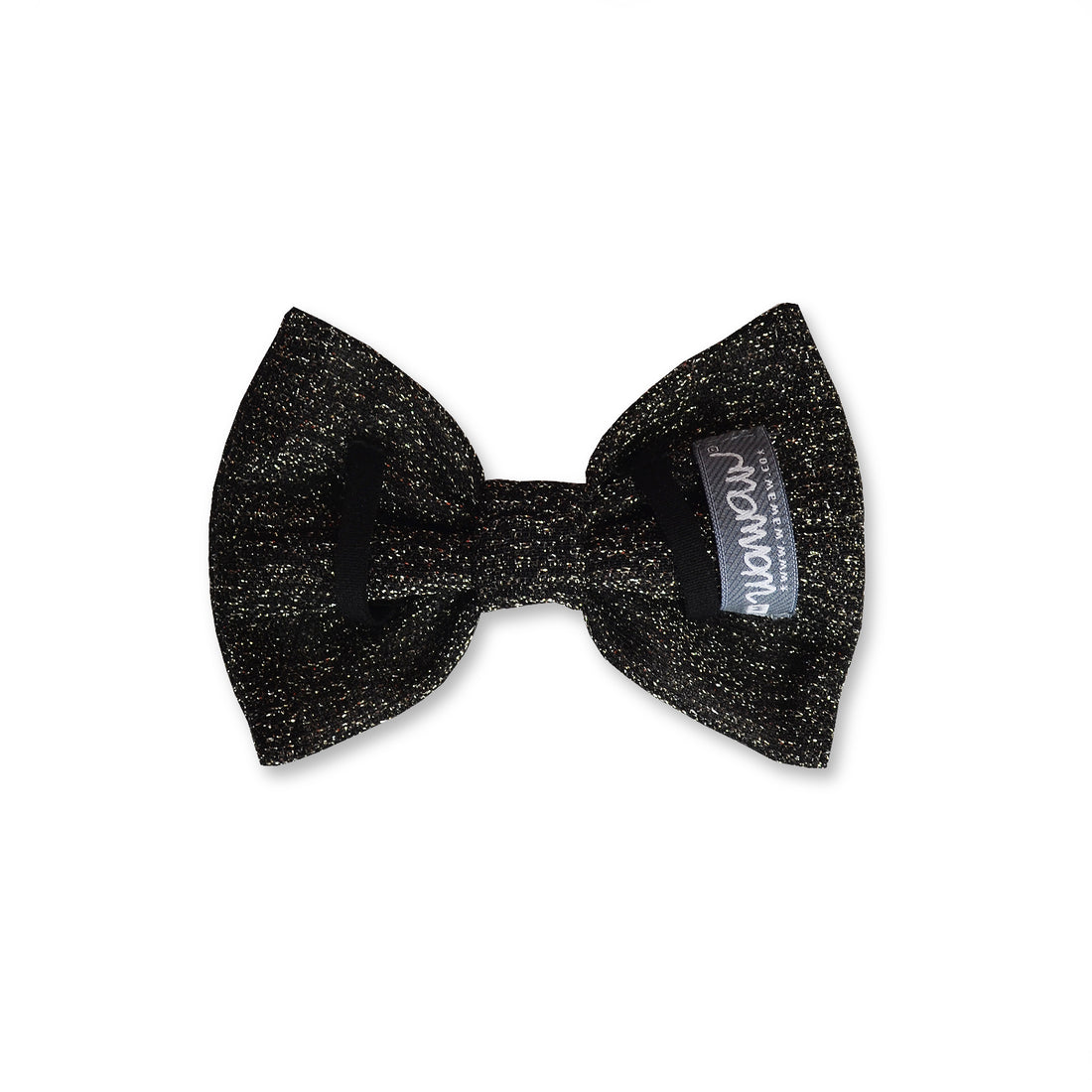 Corbatín negro brillante navidad