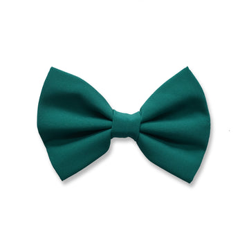 Corbatín verde medio, para cualquier collar