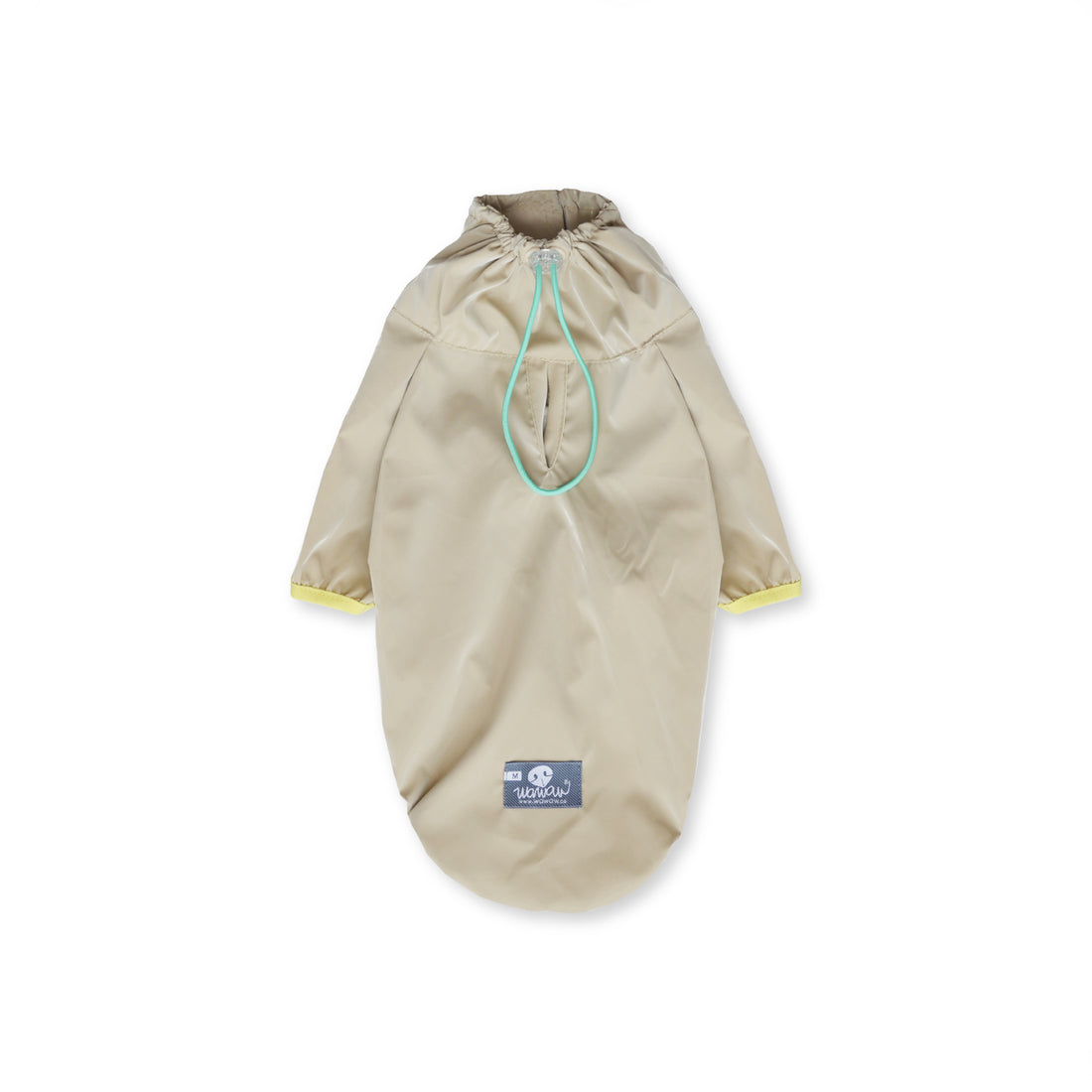 Chaqueta cortavientos marfil  protectora de lluvia para mascotas perros y gatos grandes de todas las razas y tamaños.

