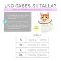 Cuadro de tallas pañoletas para mascotas perros y gatos.
