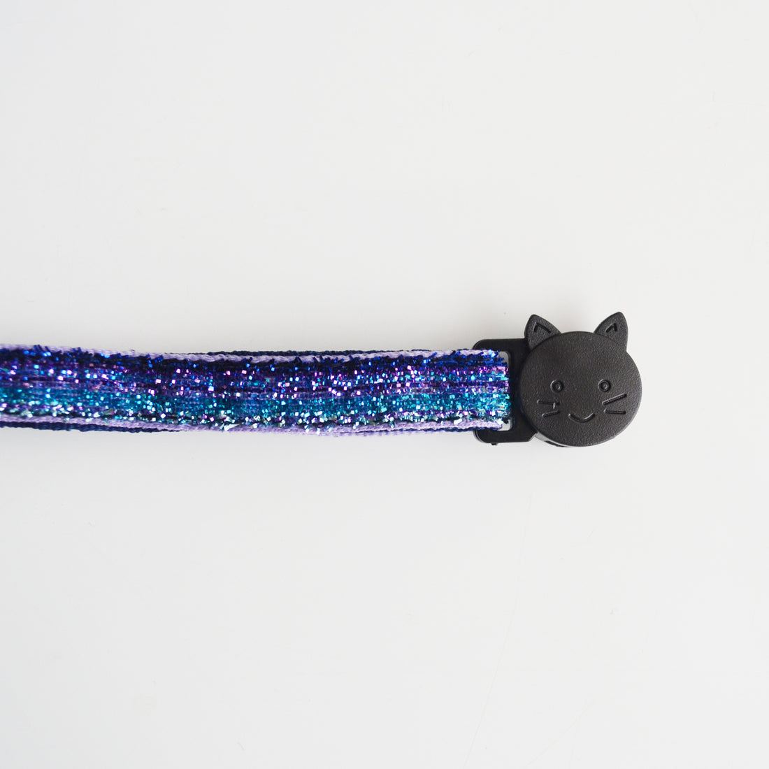 Collar gato lurex morado y azul Wawaw para mascotas perros y gatos.