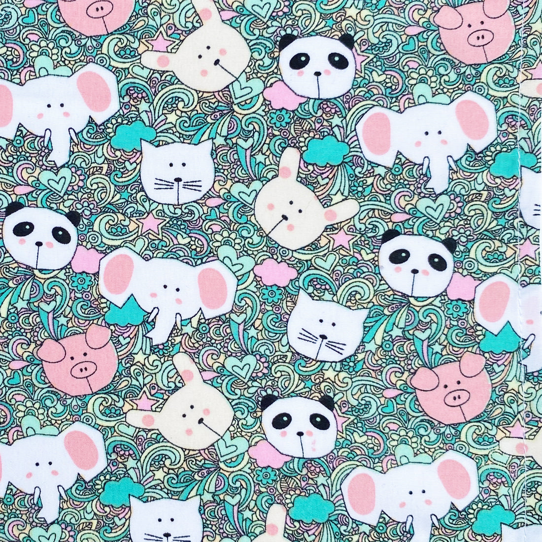 Pañoleta animales pastel Wawaw para mascotas perros y gatos.