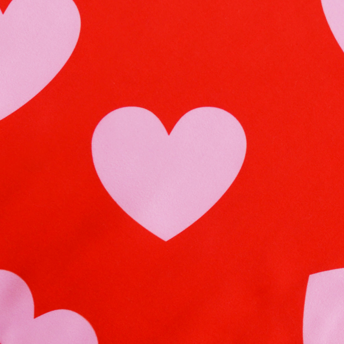 Pañoleta roja corazones rosa Wawaw para mascotas perros y gatos.