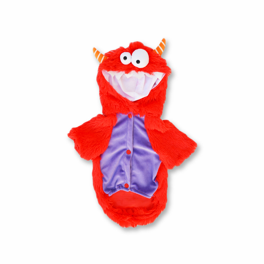 Disfraz monstruo rojo Wawaw para mascotas perros y gatos.