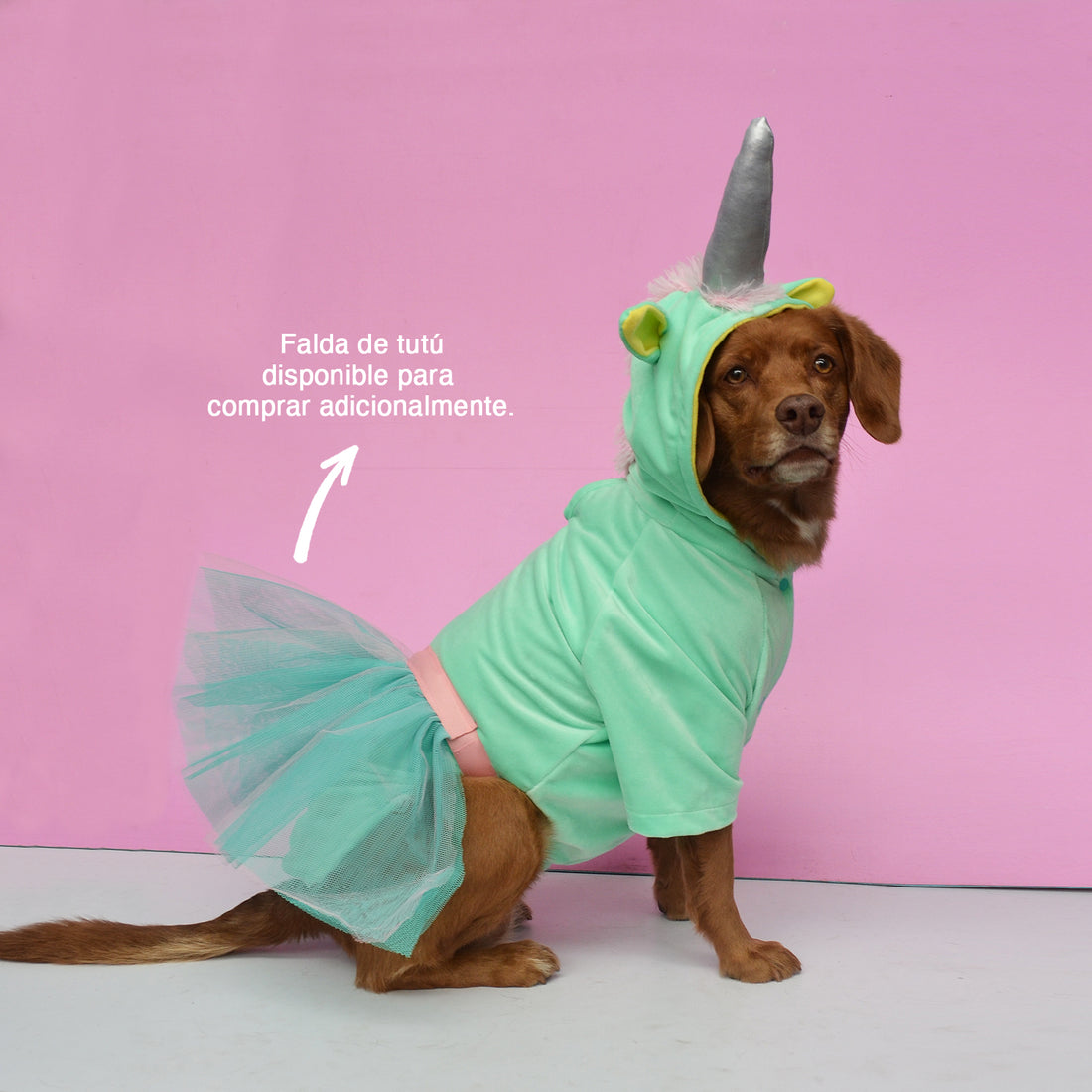 Disfraz unicornio cuerno liso (tutú opcional)