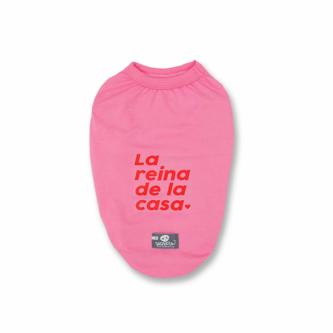 Esqueleto rosa Reina de la casa Wawaw para mascotas perros y gatos.