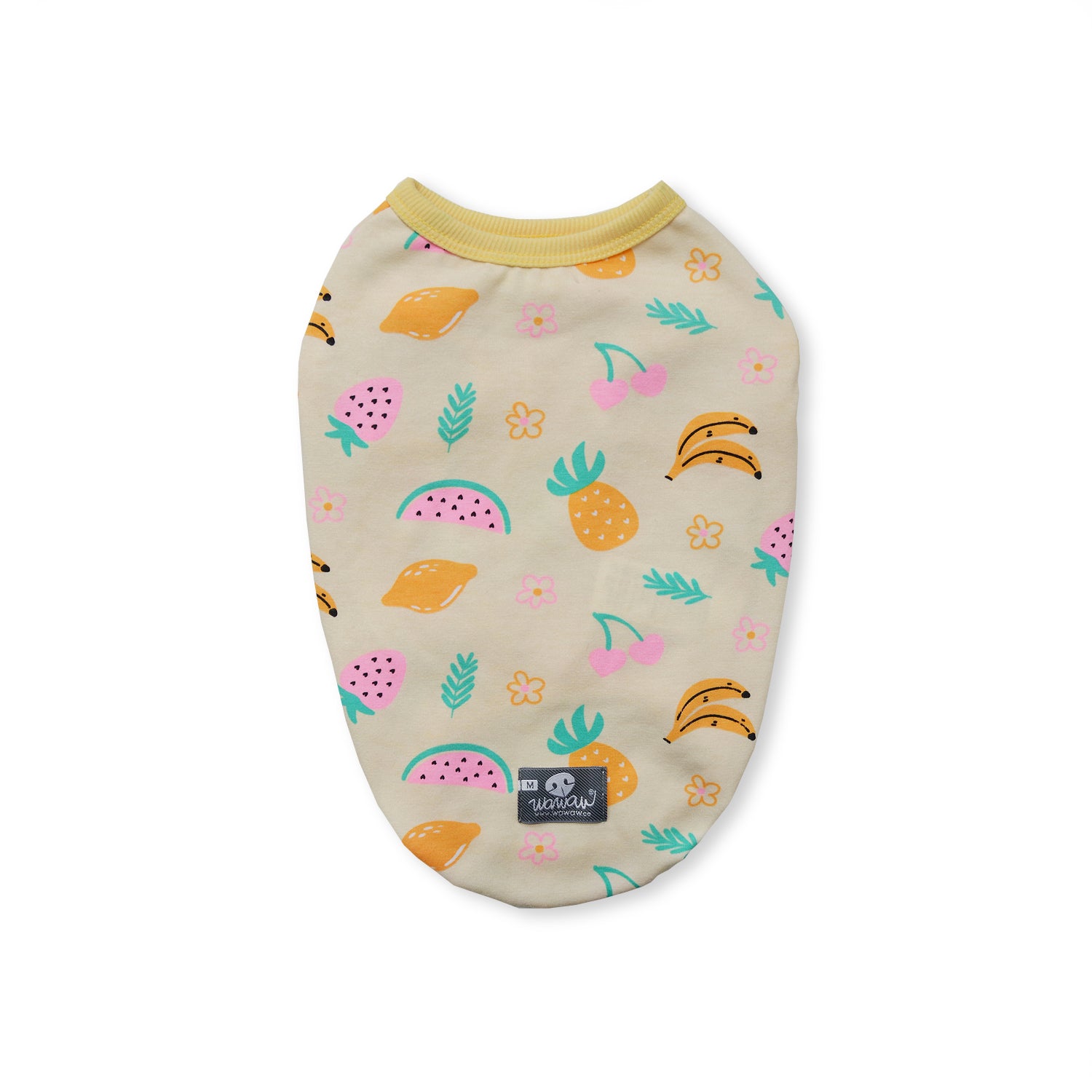 Esqueleto amarillo frutas neón