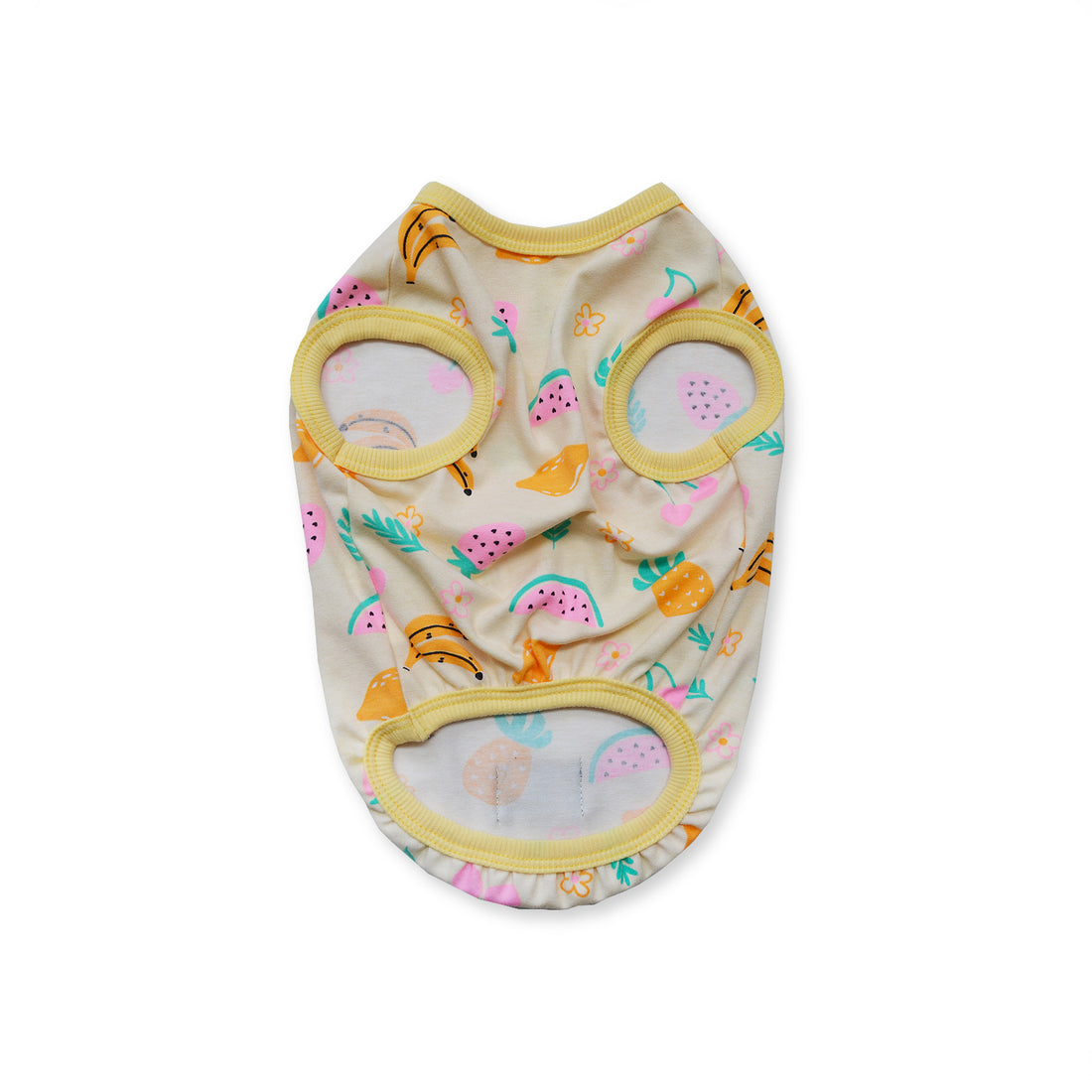 Esqueleto amarillo frutas neón