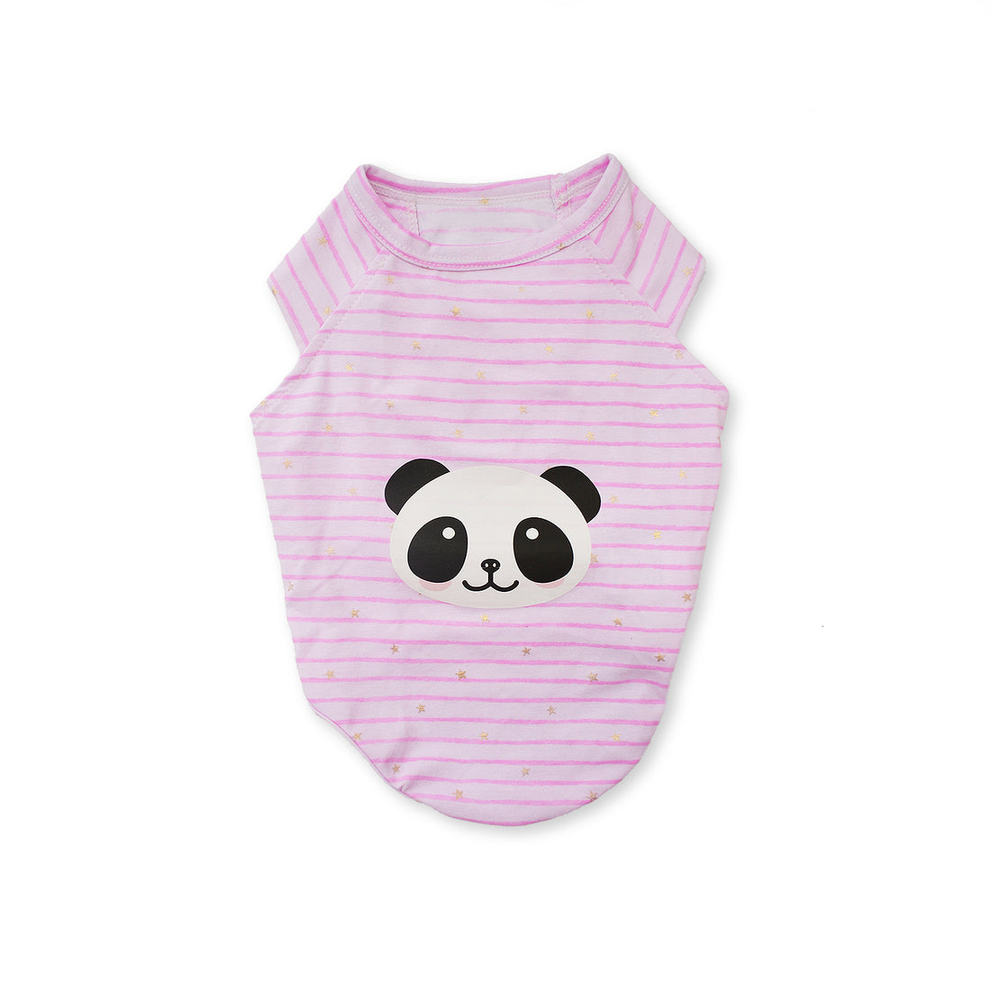 Esqueleto corte manga sisa Panda rombos rosa Wawaw para perros y gatos