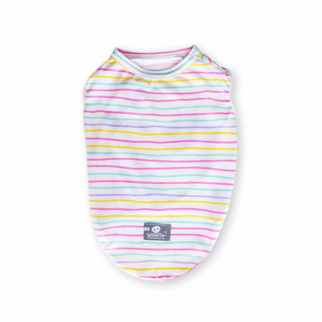 Esqueleto blanco rayas colores Wawaw para mascotas perros y gatos.