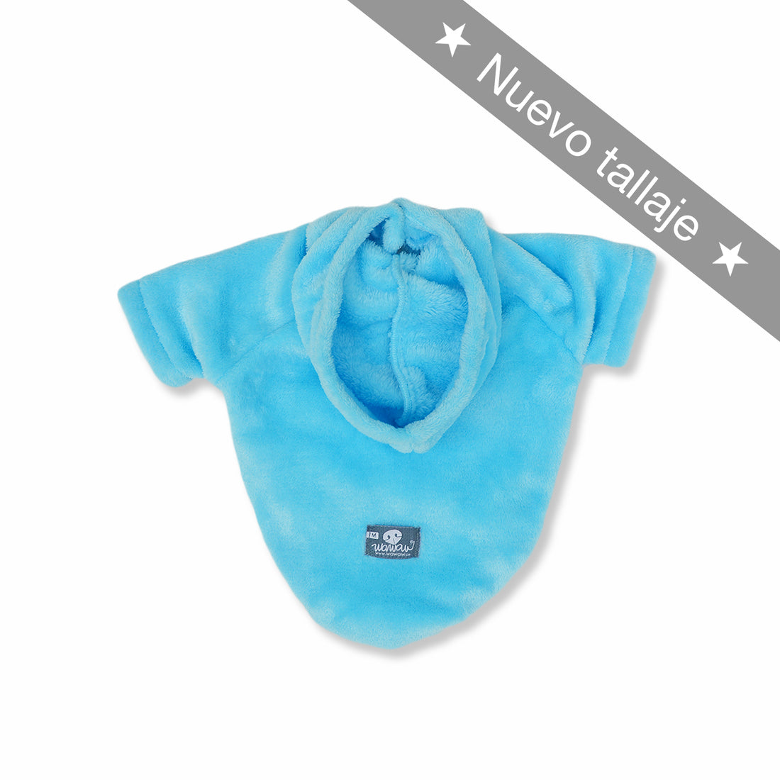Hoodie azul cielo Wawaw para mascotas perros y gatos.