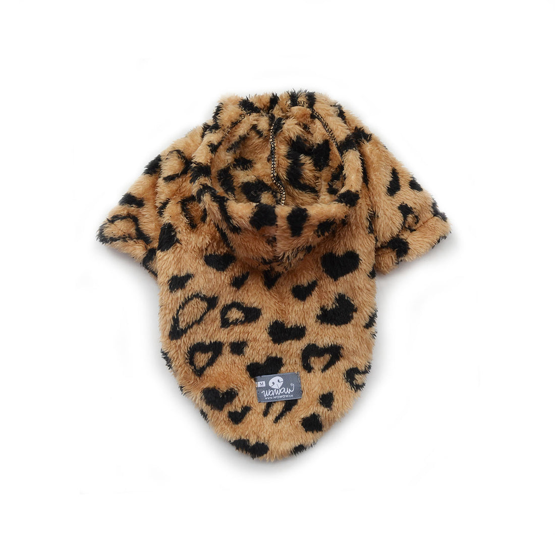 Hoodie bisonte camel animal print negro 2