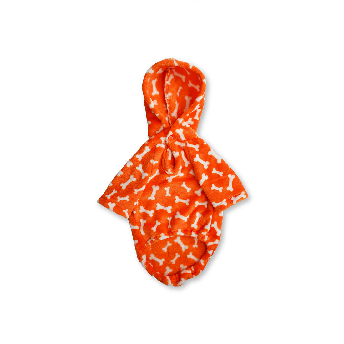 Hoodie naranja huesos blancos