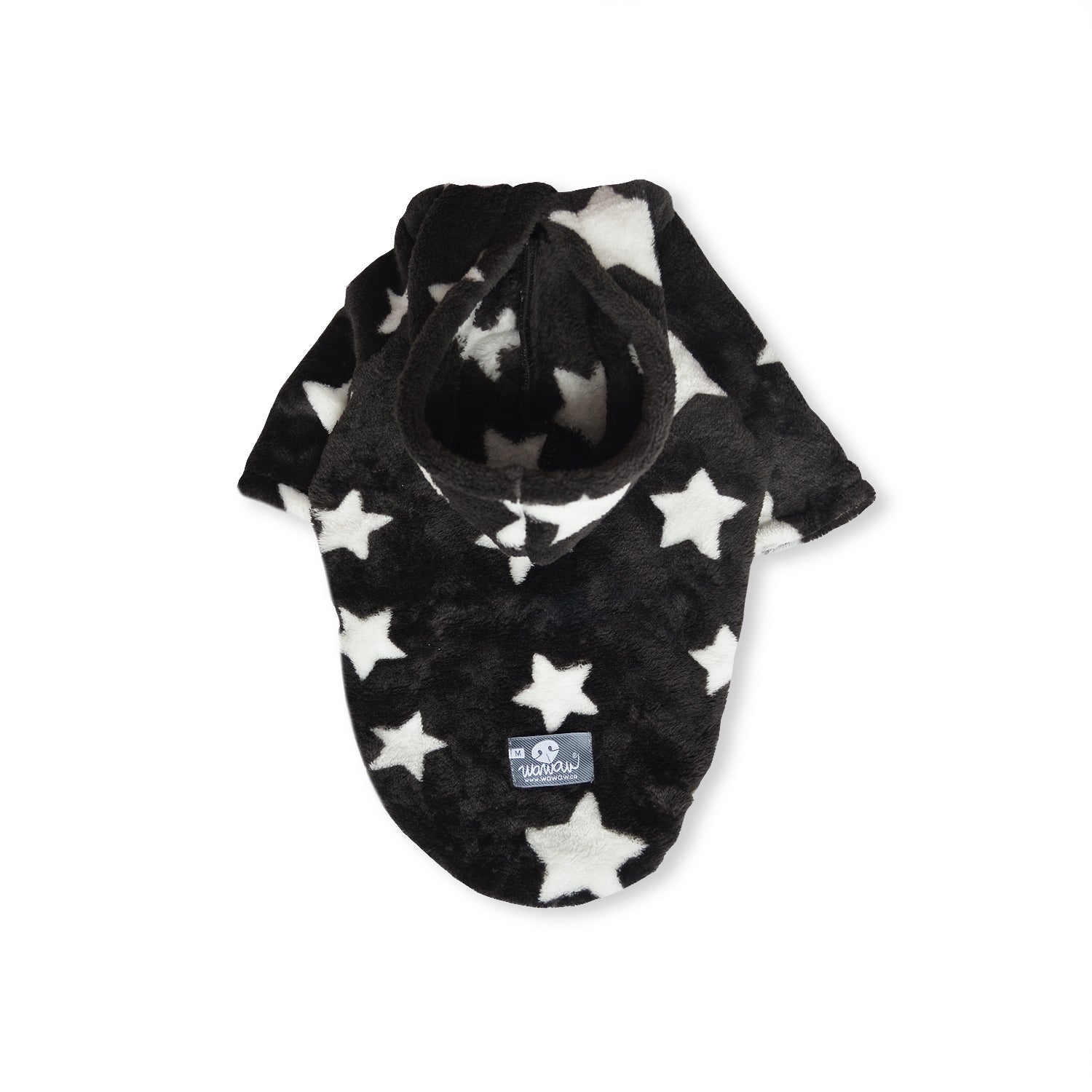 Hoodie negro estrellas blancas