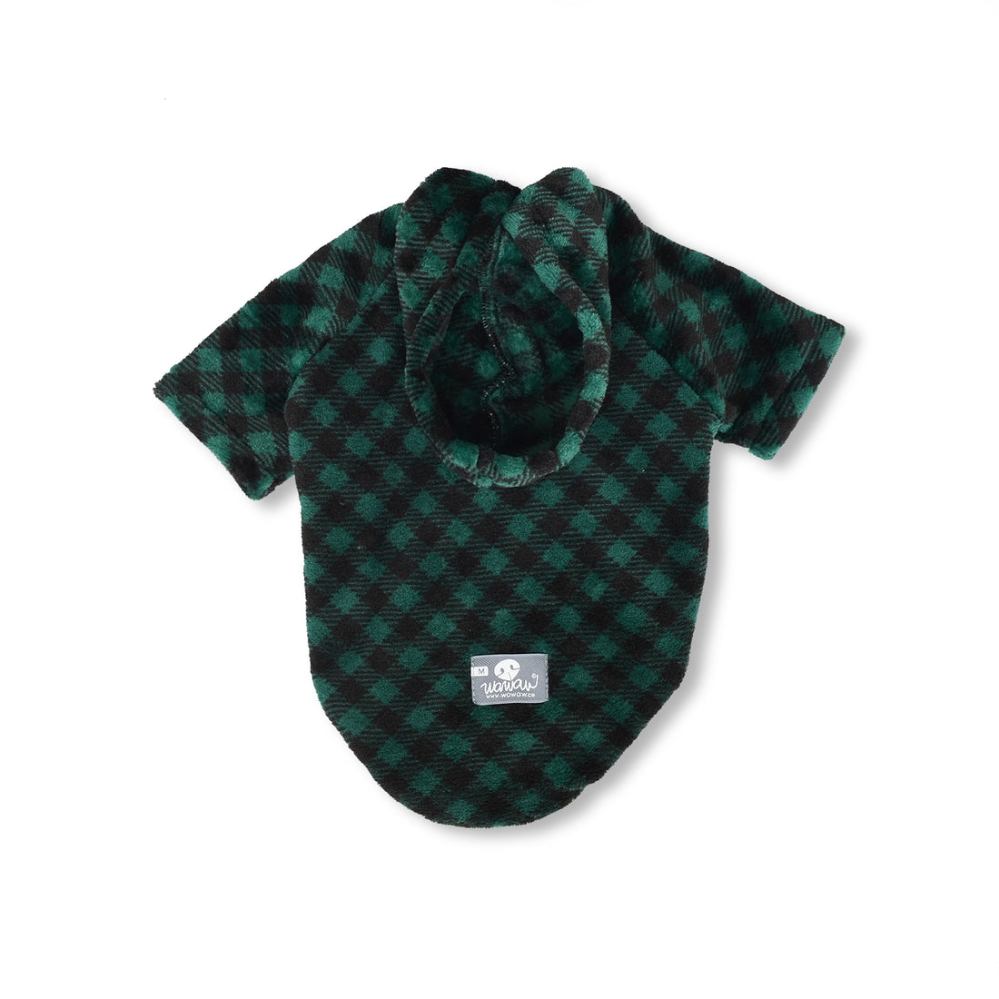 Hoodie cuadritos verde y negro